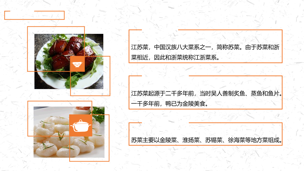 中国名菜八大菜系介绍PPT模板