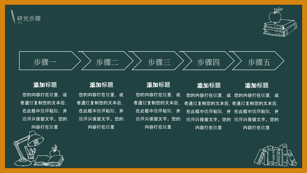 创意黑板论文答辩PPT模板