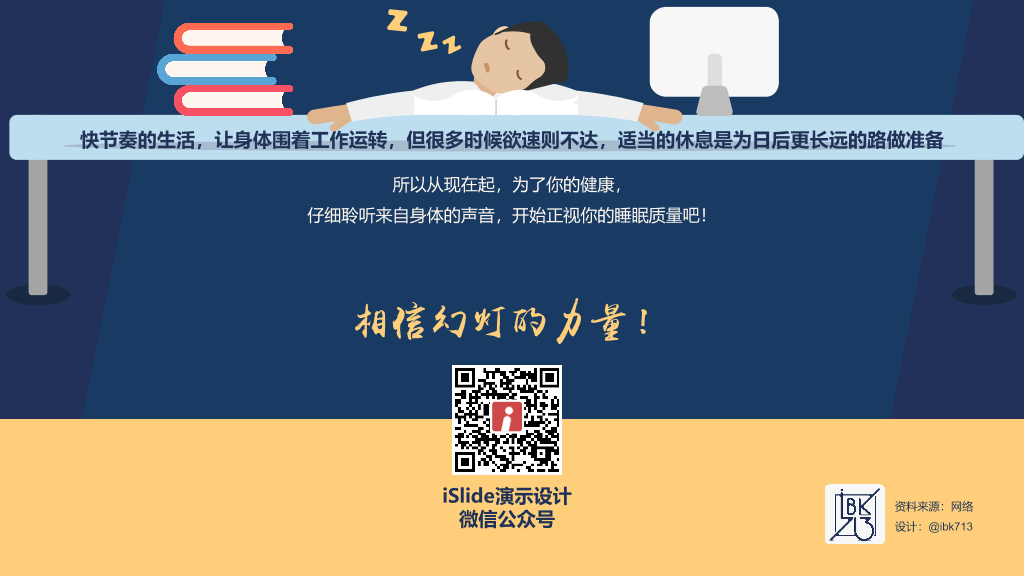 失眠睡眠质量报告PPT模板