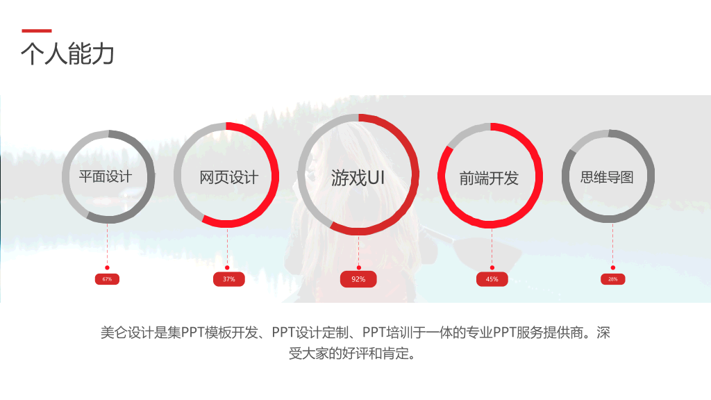 时尚动态个人简历PPT模板