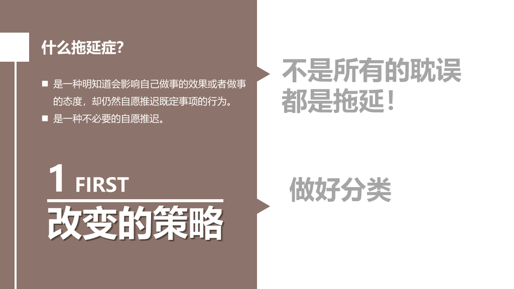 《战胜拖延症》读书笔记PPT