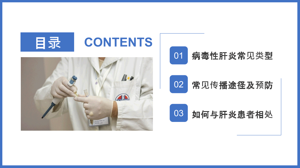 病毒性肝炎预防和治疗PPT模板