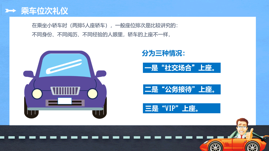 商务礼仪乘车礼仪培训PPT模板