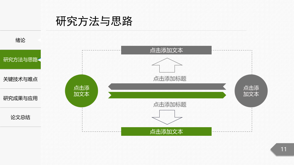 侧边栏导航开题报告PPT模板