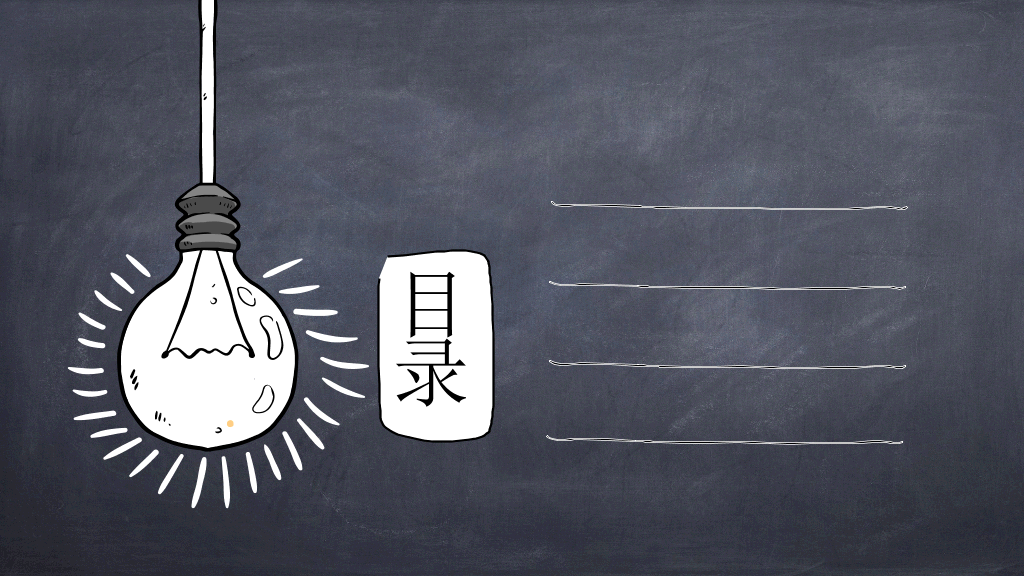 创意手绘粉笔黑板PPT模板
