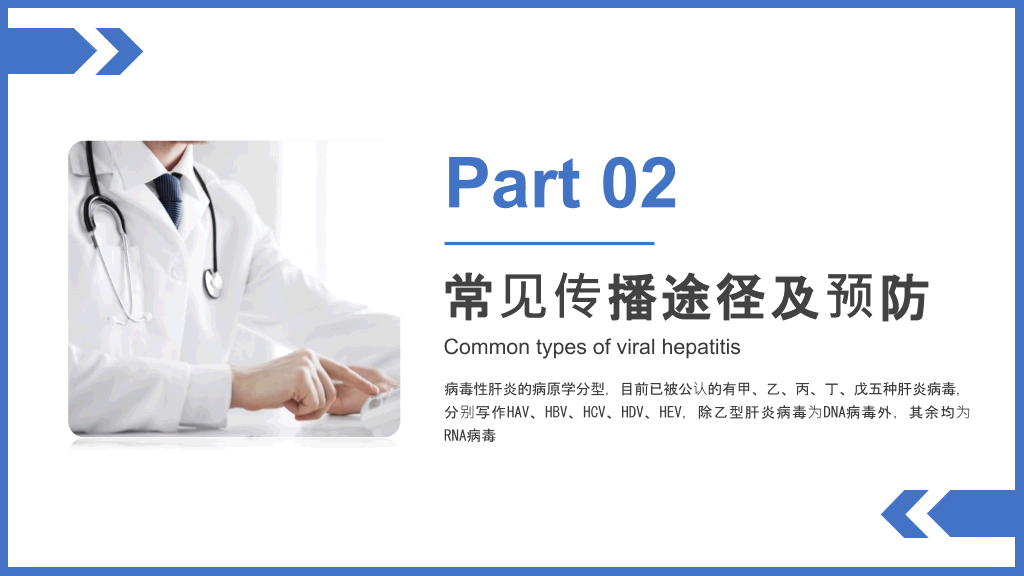 病毒性肝炎预防和治疗PPT模板