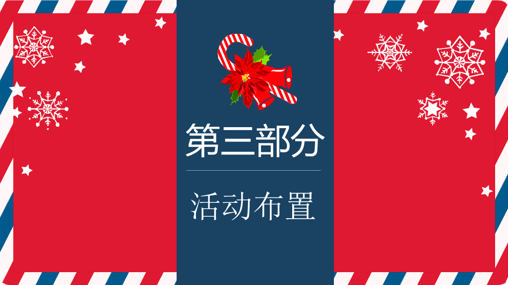 红色喜庆圣诞节PPT模板