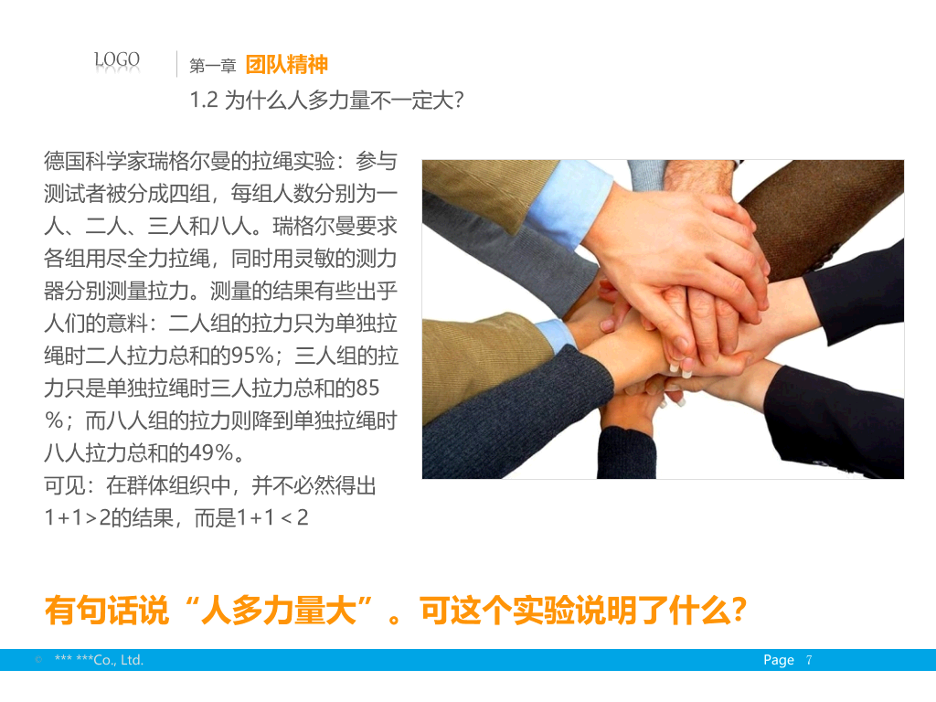 团队精神及忠诚度培训PPT模板