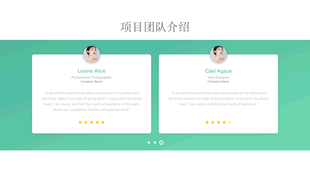 清新绿色商业计划书PPT模板