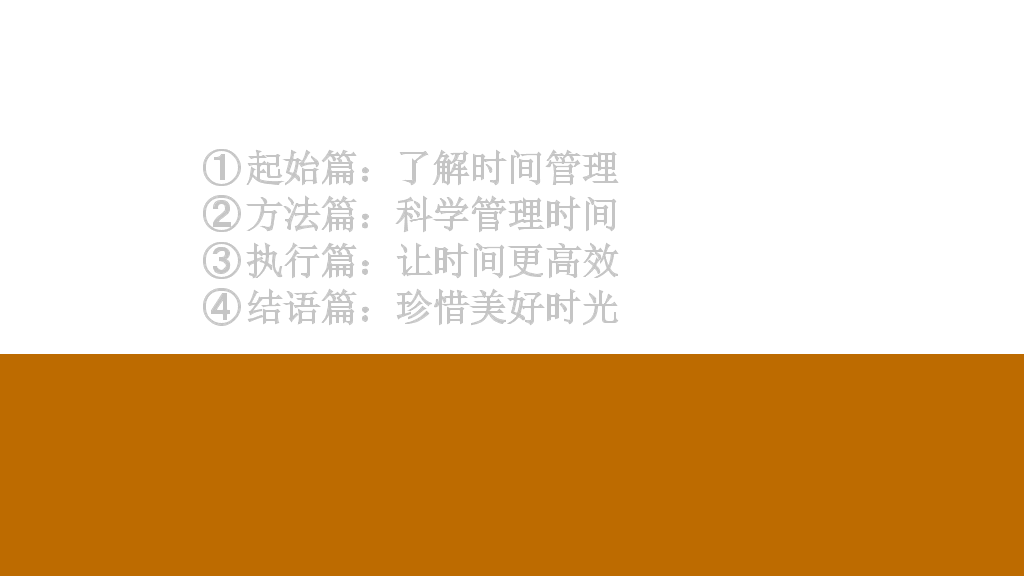 时间管理培训课程PPT课件