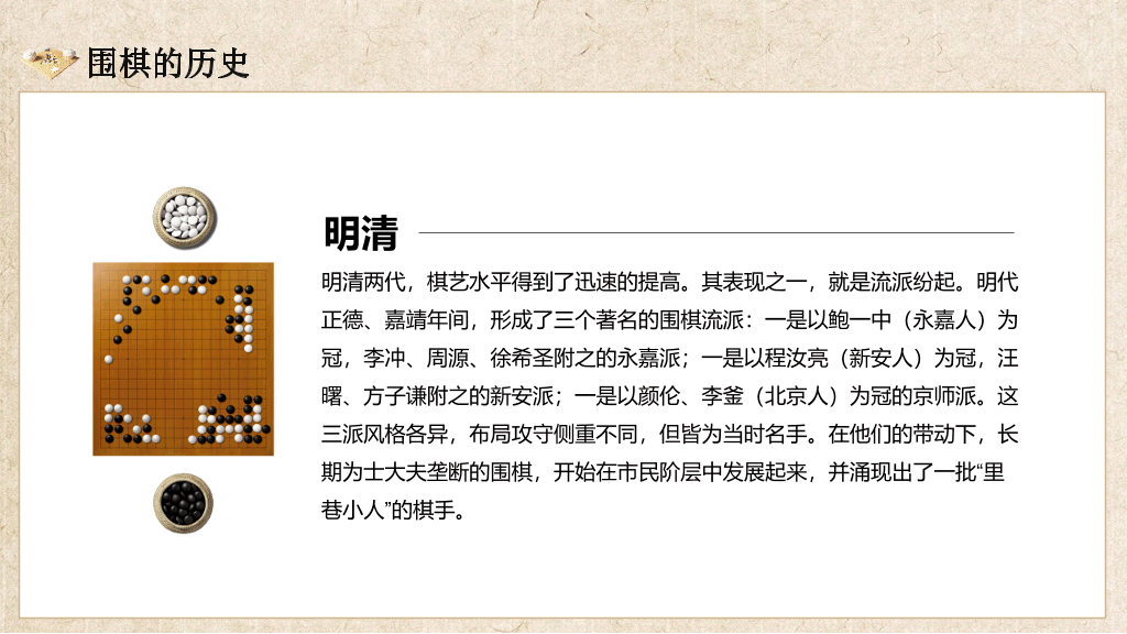 围棋入门基础知识介绍PT模板