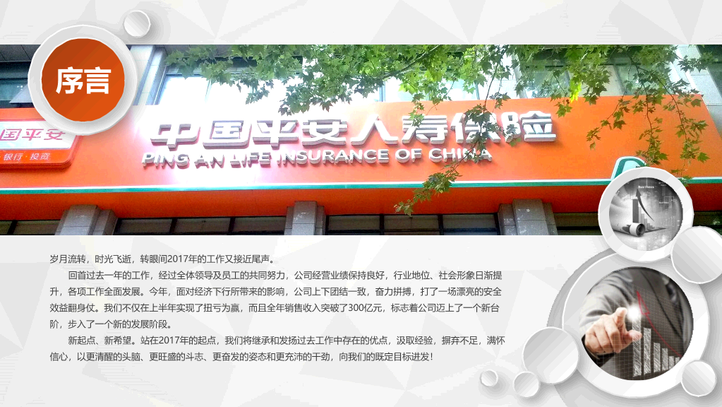 中国平安员工专用PPT模板