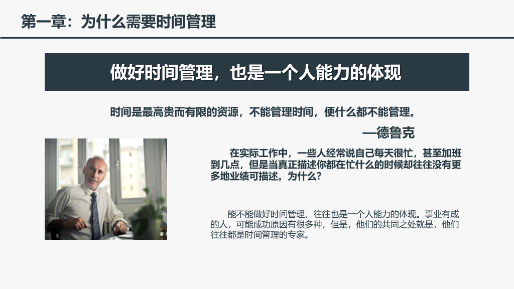 时间管理培训课件PPT模板