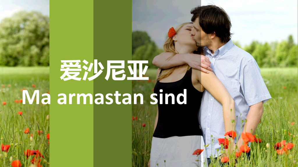用50种语言说“我爱你”PPT