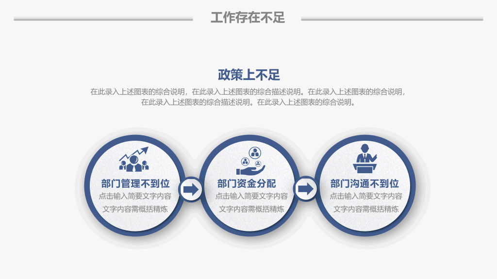 简约实用工作报告PPT模板