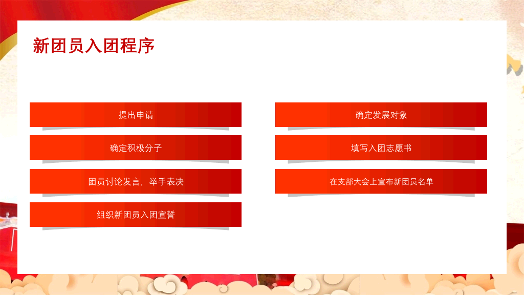 共青团团员入团教育PPT模板