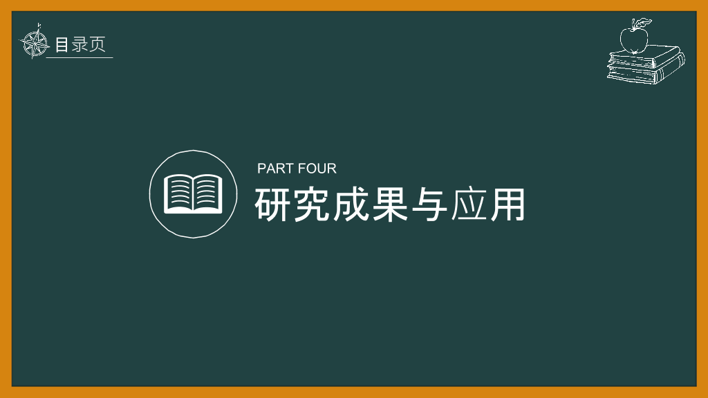 创意黑板论文答辩PPT模板