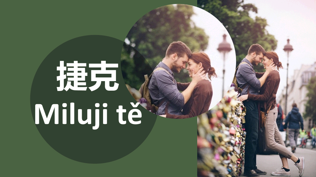 用50种语言说“我爱你”PPT