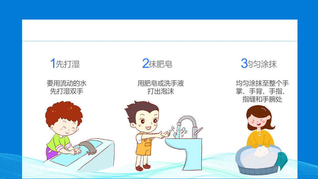 七步洗手法步骤PPT模板