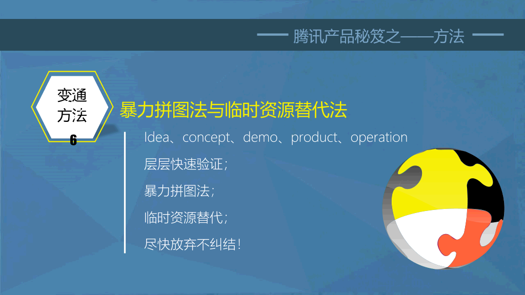 《腾讯方法》读书笔记PPT