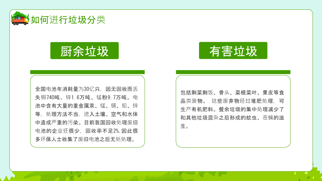 垃圾分类教育宣传PPT模板