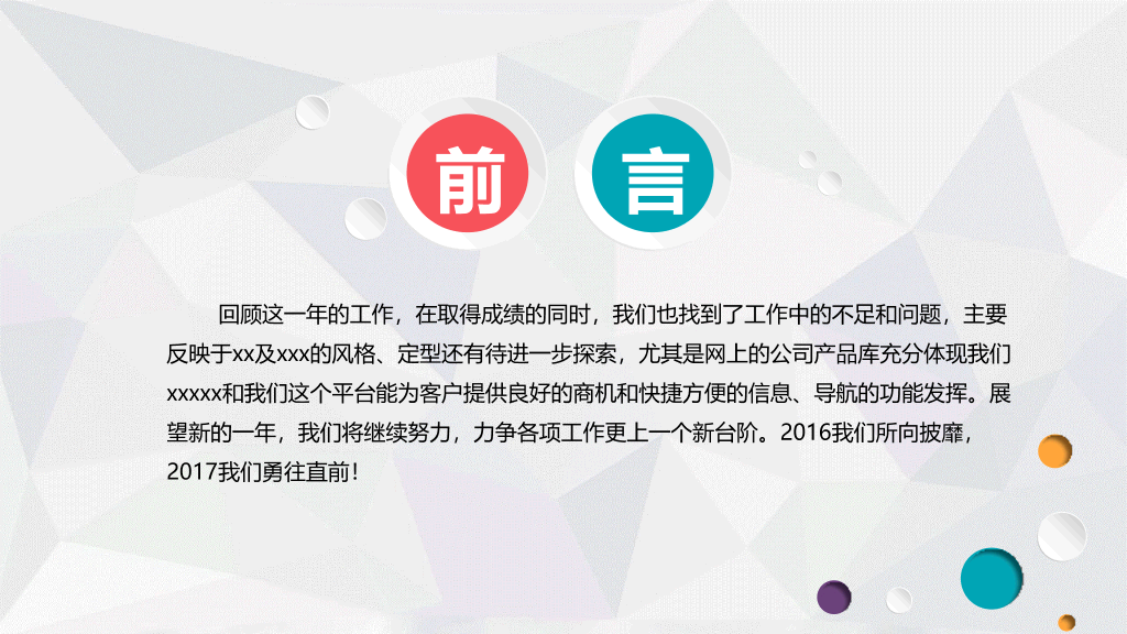 微粒体年终报告总结PPT模板