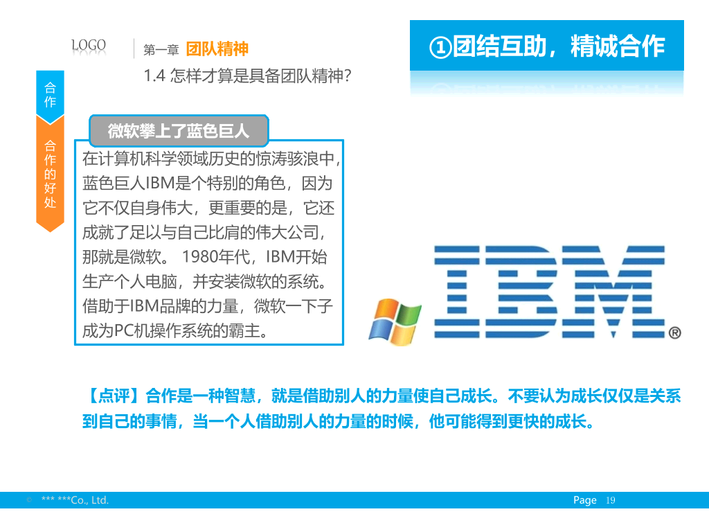 团队精神及忠诚度培训PPT模板