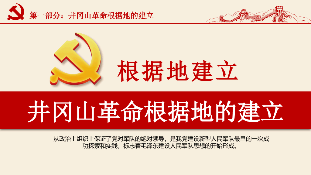 不忘初心党建党课PPT模板
