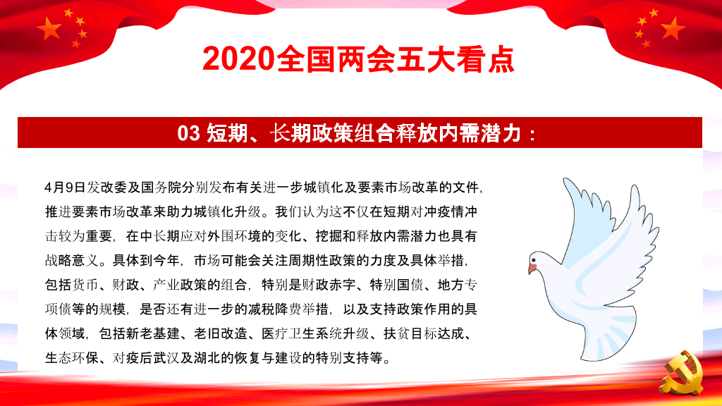 两会报告解读PPT模板