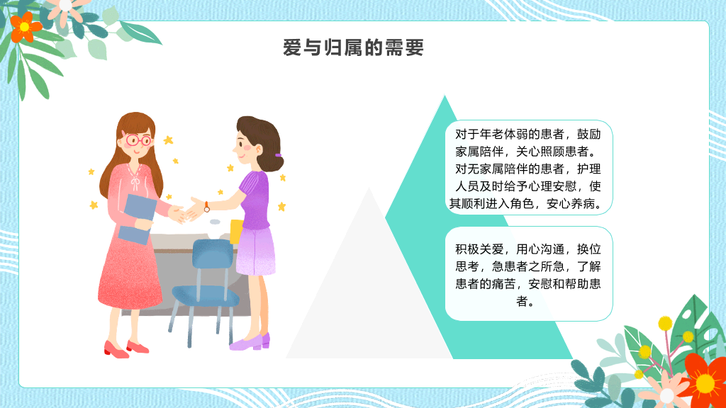 人文关怀与优质护理PPT模板