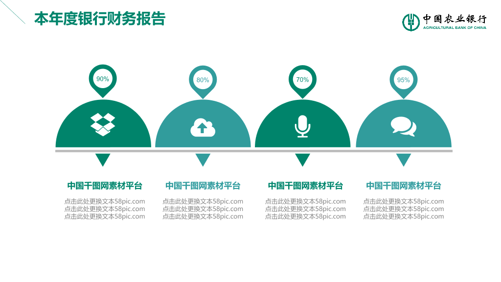 农业银行业务产品介绍PPT模板