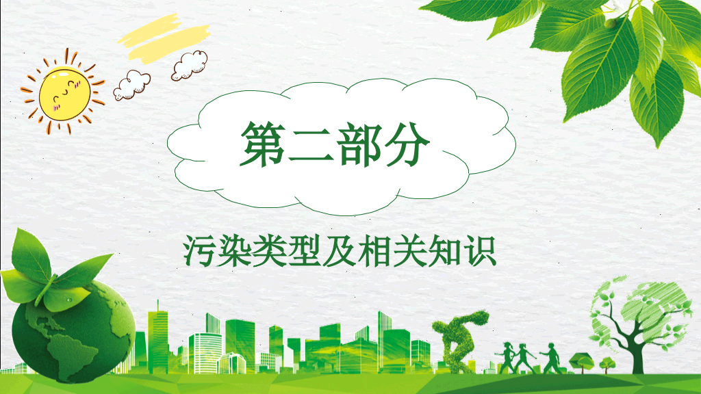 环保知识宣传培训PPT模板