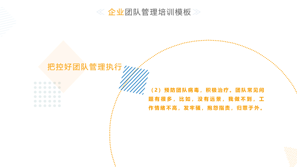 清新简约团队管理培训PPT模板