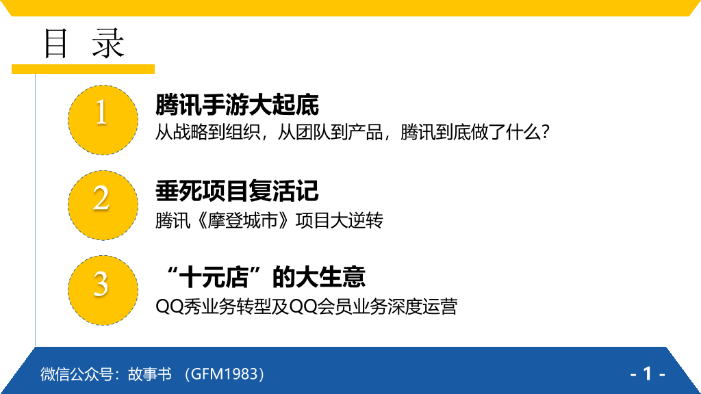 《腾讯方法》PPT读书笔记