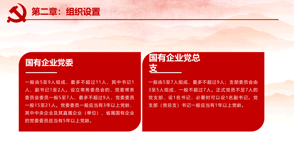 国有企业基层组织工作条例PPT模板