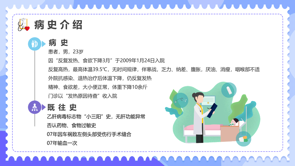 内科临床病例讨论PPT模板