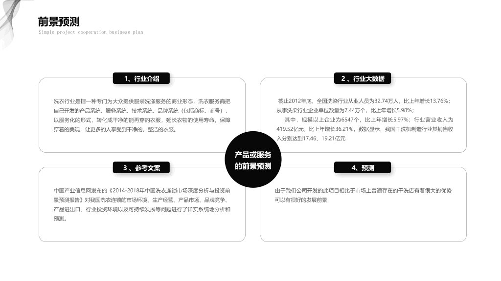 极简黑灰商务汇报PPT模板