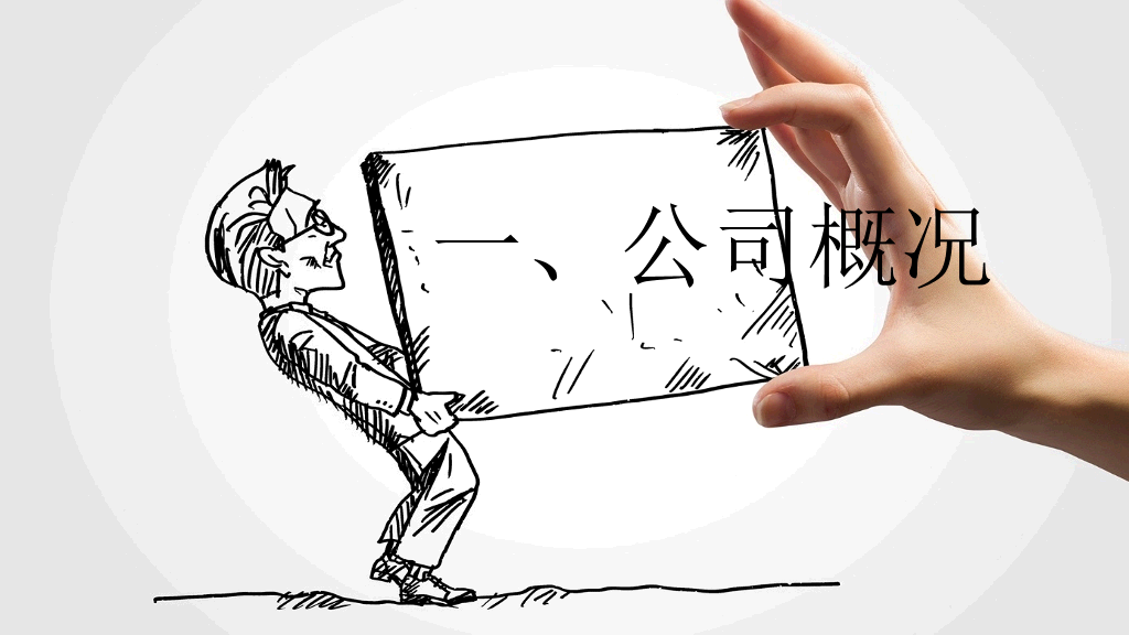 创意手势手绘公司介绍PPT模板