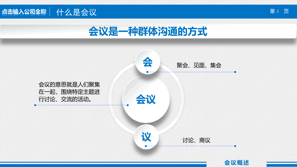 高效会议提高开会效率培训课件PPT模板