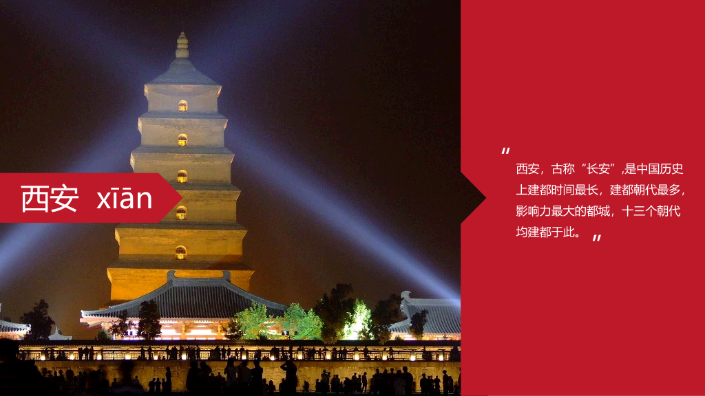 历史名城西安介绍简介PPT