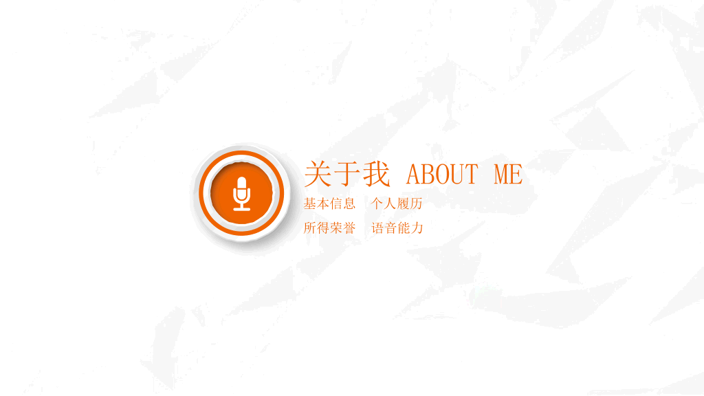 精美彩色个人简历PPT模板