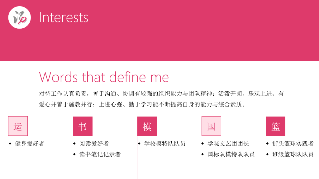 精美动态个人简历PPT模板