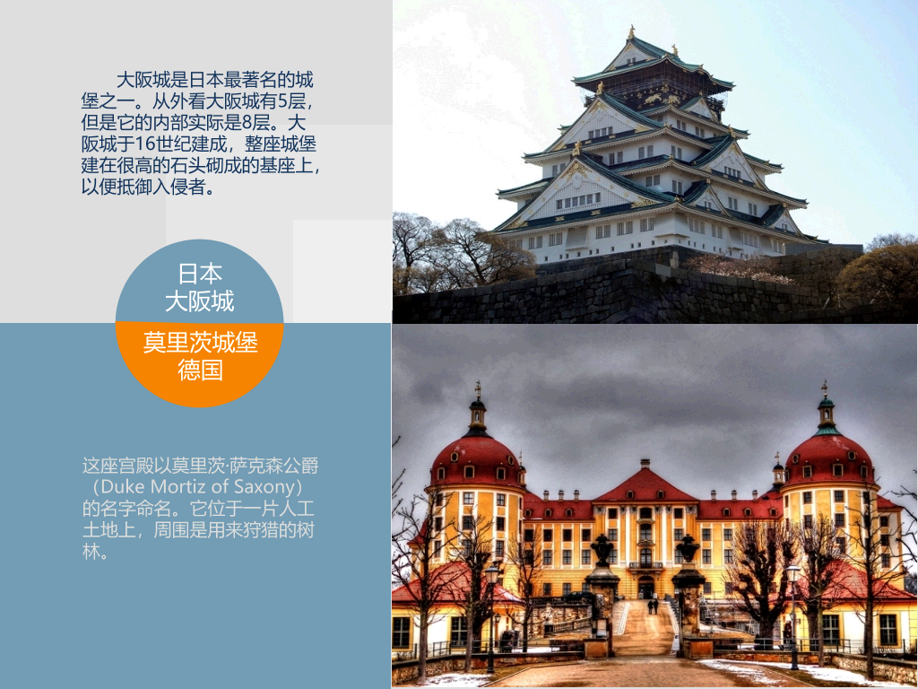 最壮美的29座城堡介绍PPT