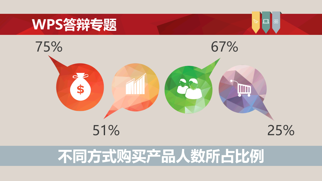 彩色毕业论文答辩PPT模板