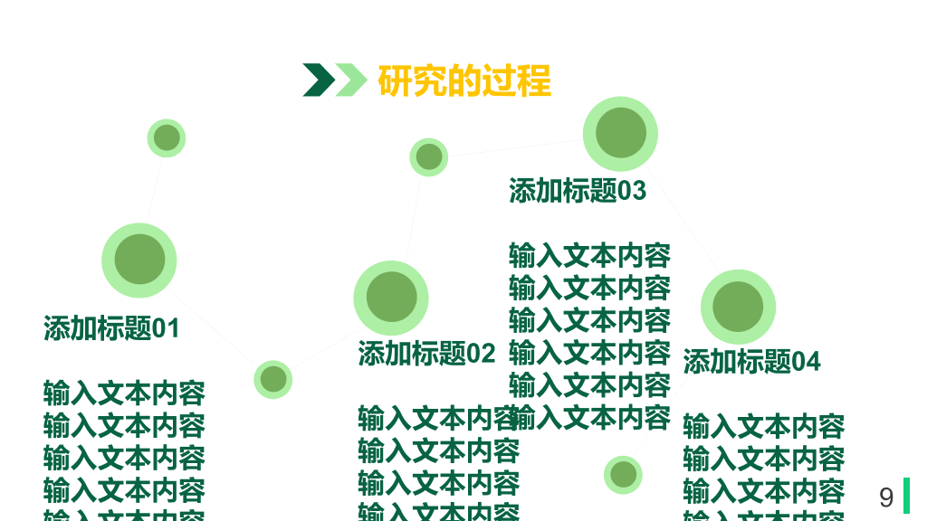 清新黄绿色块毕业答辩PPT模板