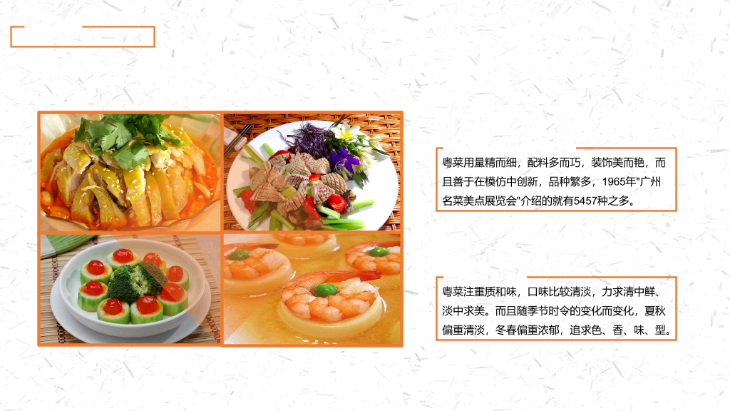 中国名菜八大菜系介绍PPT模板