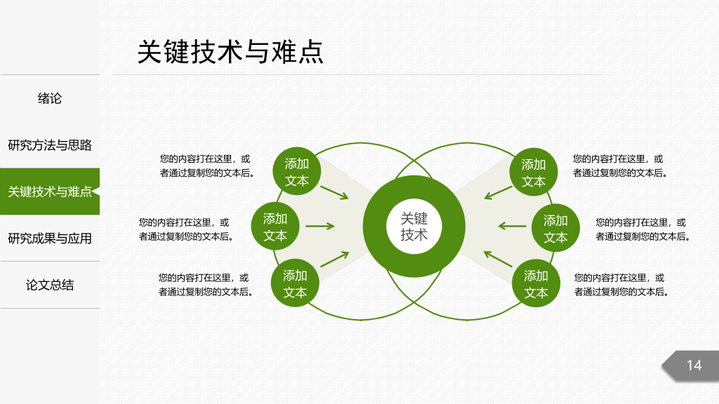 侧边栏导航开题报告PPT模板