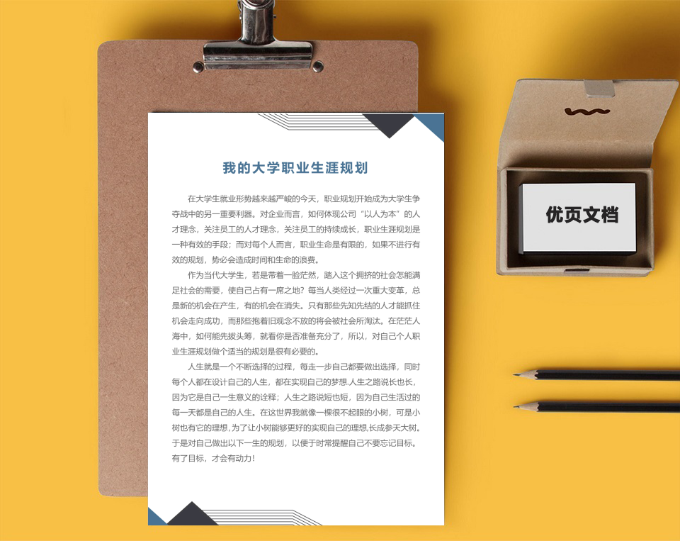 大学生职业规划书