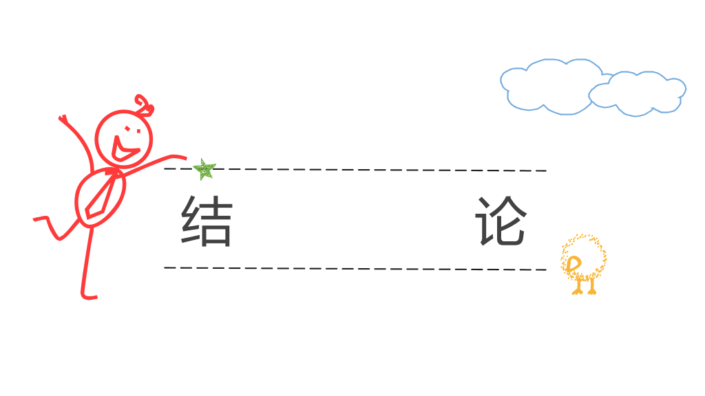 创意彩色手绘论文答辩PPT模板