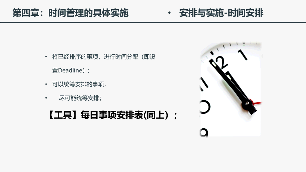 时间管理培训课件PPT模板